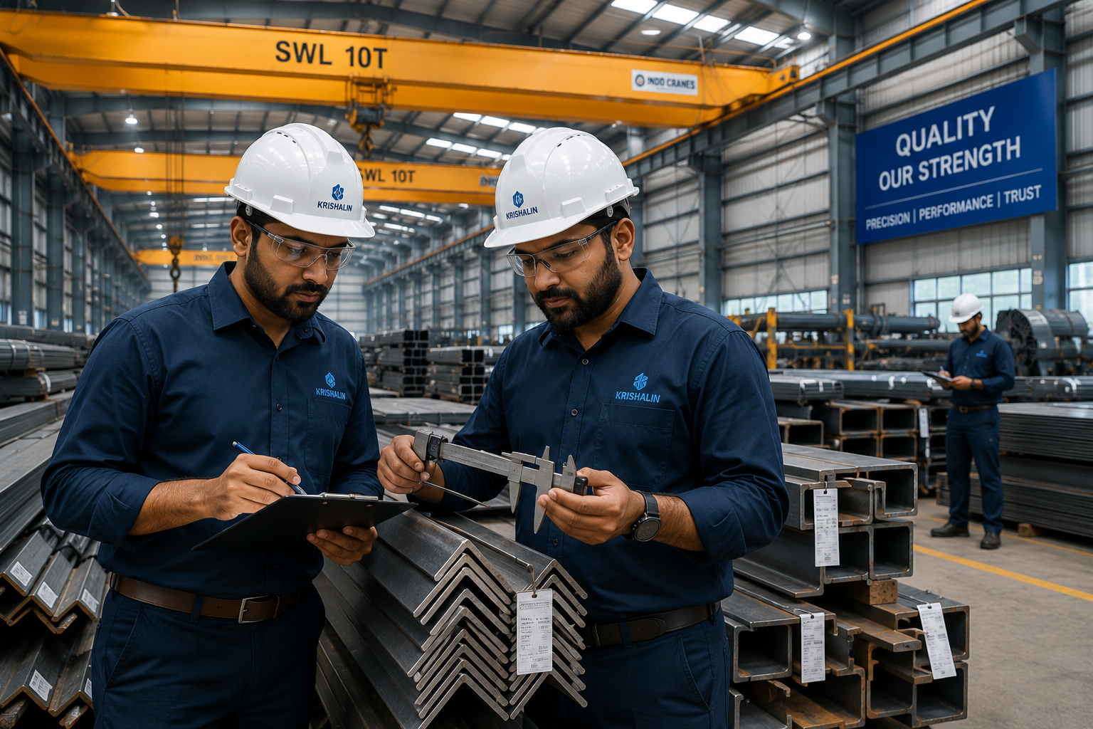 Engineers reviewing plans